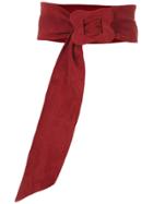 Sarah Chofakian Vintage Suede Belt - Red