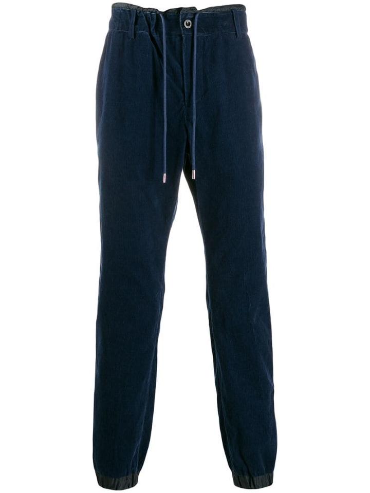 Sacai Cuffed Drawstring Trousers - Blue