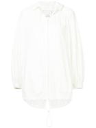 Tibi Oversized Hooded Jacket - White