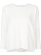 C.t.plage Ribbed Knit Top - White