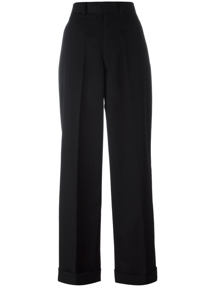 Junya Watanabe Comme Des Garçons Tailored High-rise Trousers, Women's, Size: Large, Black, Wool