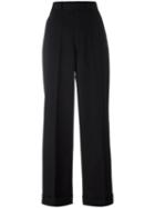 Junya Watanabe Comme Des Garçons Tailored High-rise Trousers, Women's, Size: Large, Black, Wool