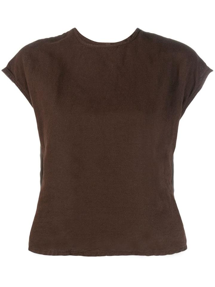 Our Legacy Back Buttons T-shirt - Brown