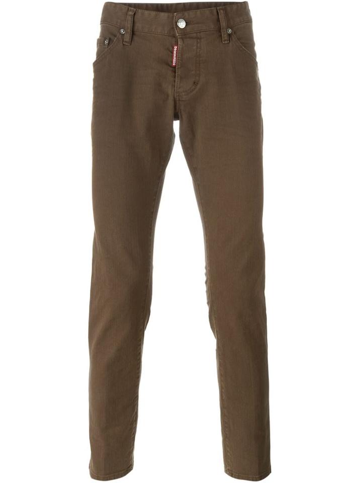 Dsquared2 Clement Jeans, Men's, Size: 50, Brown, Cotton/spandex/elastane