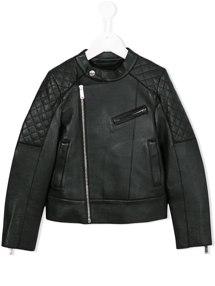 Dsquared2 Kids Quilted Detail Bomber Jacket, Girl's, Size: 8 Yrs, Black