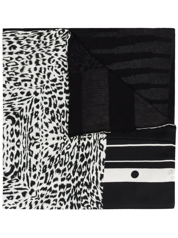 Pierre-louis Mascia Multi-print Scarf - Black