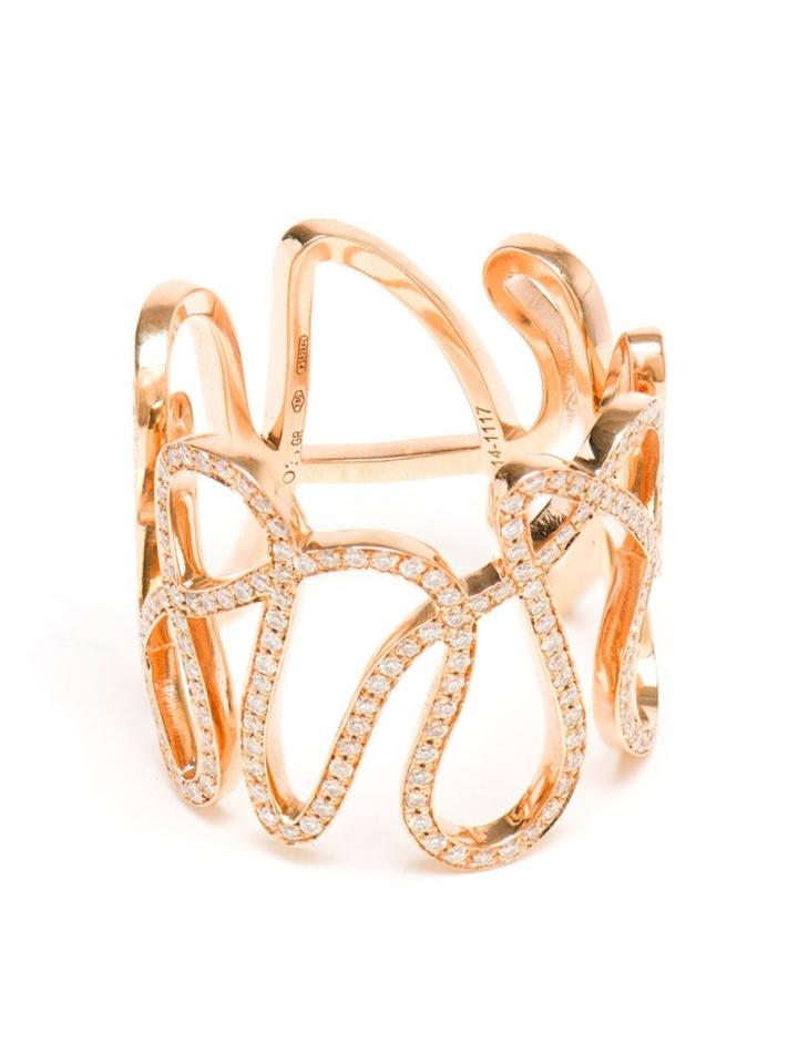 Repossi 18kt Rose Gold And Diamond 'white Noise' Ring