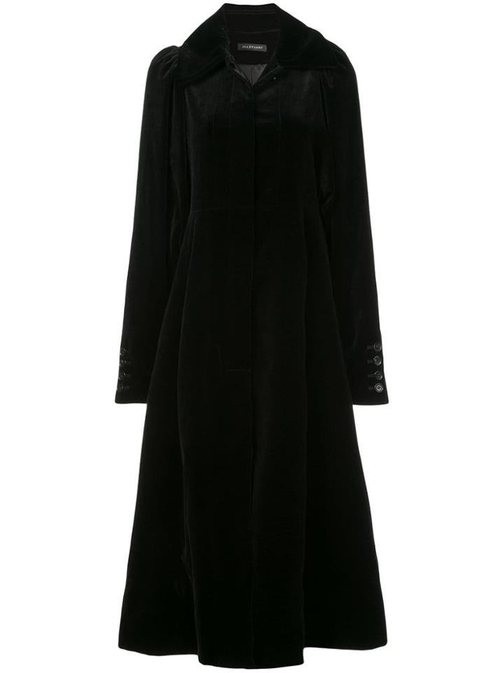 Jill Stuart Single Breasted Coat - Black