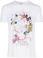 Alexander Mcqueen Botanical Logo Print T-shirt - White