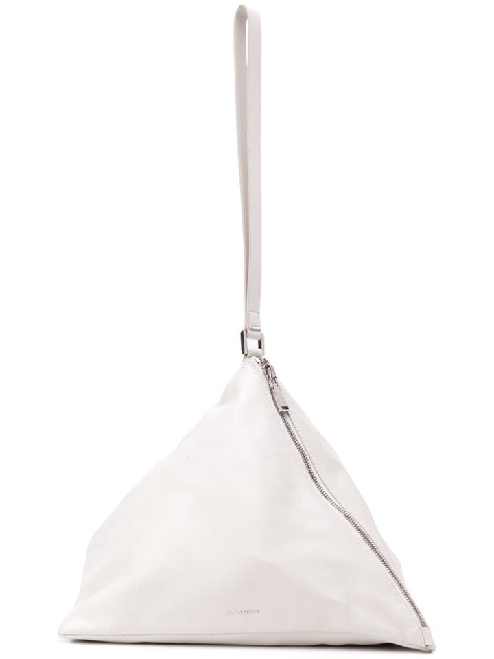 Jil Sander Triangle Pouch - White