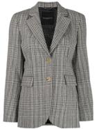Ermanno Scervino Glitter Houndstooth Blazer - White
