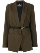 Capucci Belted Fitted Blazer - Green