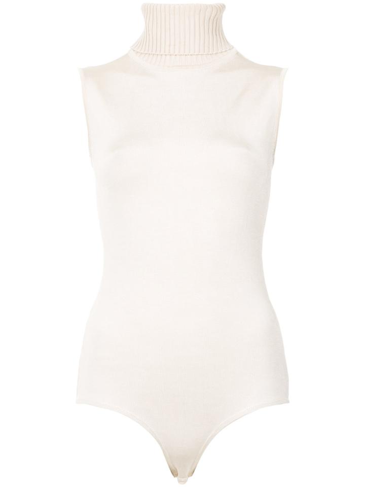 Reinaldo Lourenço Knitted Bodysuit - Nude & Neutrals