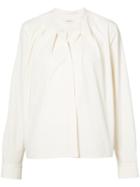 Lemaire - Band Collar Shirt - Women - Cotton - 38, White, Cotton