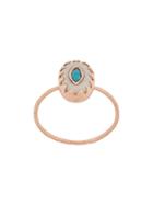 Pascale Monvoisin 9kt Rose Gold Montauk White Turquoise Ring