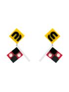 Miu Miu Plexiglass Earrings With Crystal Embellishment - Blue