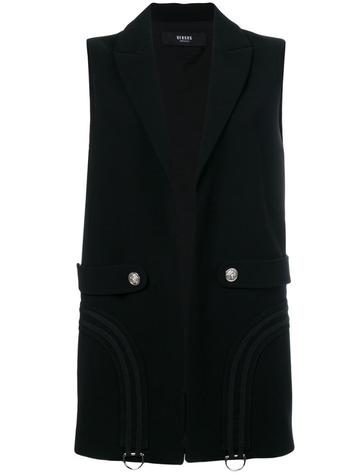 Versus Sleeveless Blazer Jacket - Black