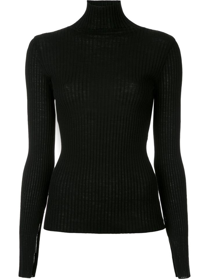 Le Ciel Bleu Ribbed Jumper - Black