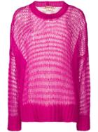 No21 Oversized Loose Knit Jumper - Pink