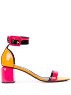 Pierre Hardy Gae Colour Block Sandals - Orange
