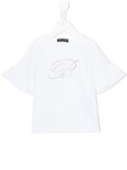 Miss Blumarine - Embellished T-shirt - Kids - Cotton/spandex/elastane - 2 Yrs, White