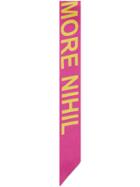 Gucci Sine Amore Nihil Print Silk Neck Bow - Pink & Purple