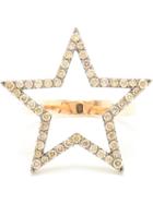 Rosa De La Cruz 18kt Rose Gold And Black Diamond Ring, Women's, Size: 5, Pink/purple