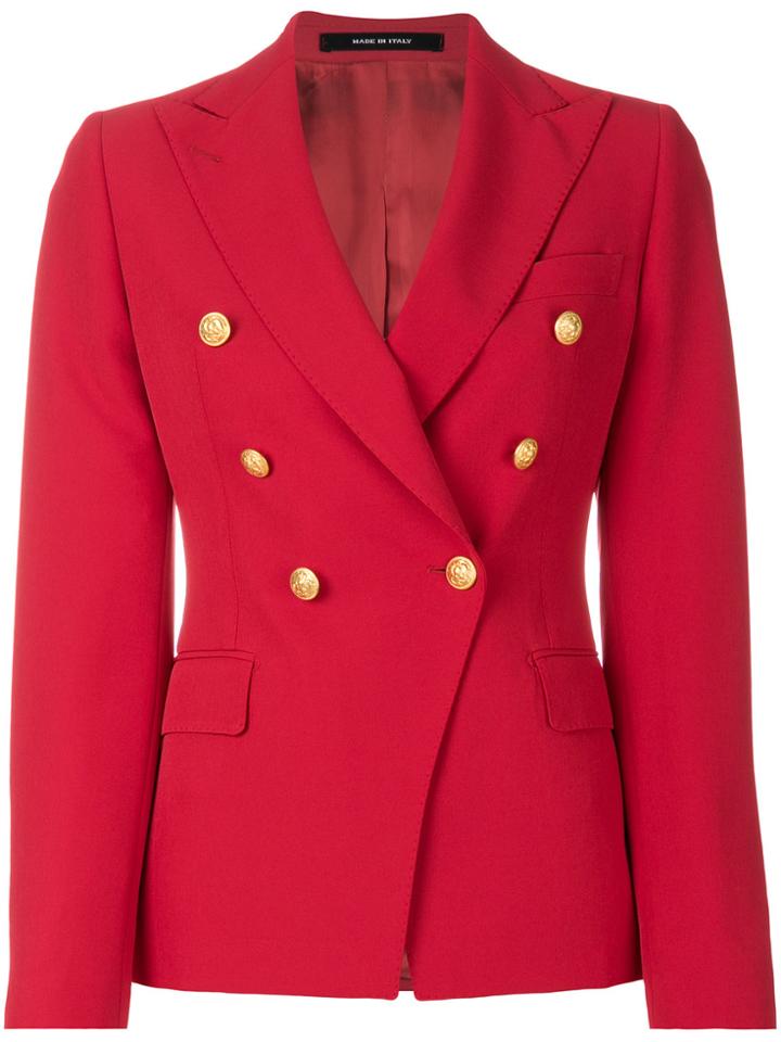 Tagliatore Double Breasted Jacket - Red