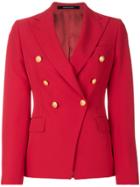 Tagliatore Double Breasted Jacket - Red