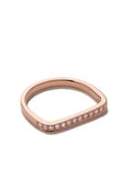 As29 18kt Rose Gold Mini Charm Diamond Ring