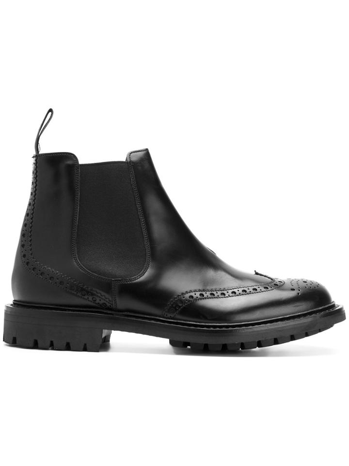 Church's Punch Hole Detail Boots - Black