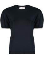 Lanvin Short-sleeved Knitted Top - Blue