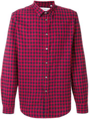 Department 5 Checked Shirt - Red