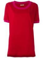 Romeo Gigli Pre-owned Scoop Neck T-shirt - Red