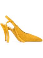 Victoria Beckham Dorothy Slingback Pumps - Yellow & Orange