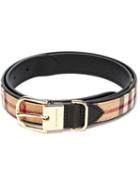 Burberry Horseferry Check Belt, Women's, Size: 70, Nude/neutrals, Leather/polyamide