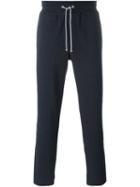 Brunello Cucinelli Cropped Track Pants, Men's, Size: Large, Blue, Cotton/polyamide
