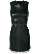 Alexander Wang Chainmail Trim Mini Dress - Black