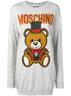 Moschino Circus Bear Jumper Dress - Grey