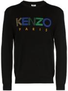 Kenzo Logo Embroidered Jumper - Black