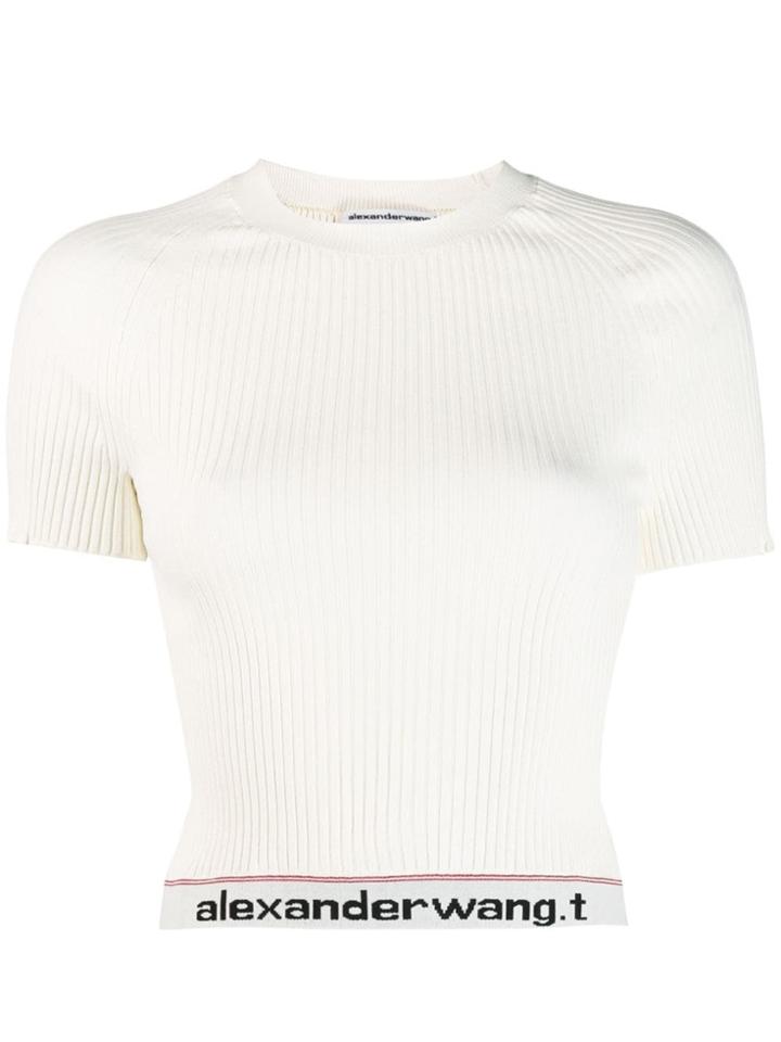 T By Alexander Wang Body Stocking T-shirt - Neutrals