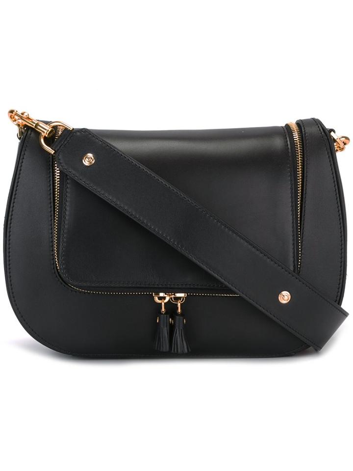 Anya Hindmarch Strap Embellished Shoulder Bag, Women's, Black