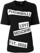 Love Moschino Psychobilly Print T-shirt - Black