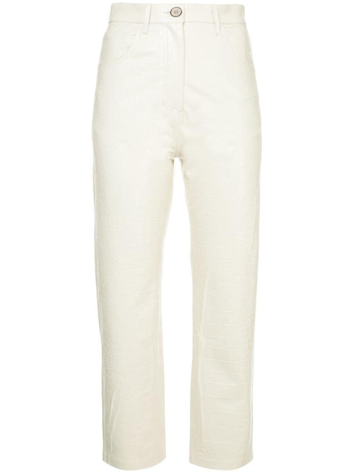 Nanushka High Rise Trousers - White