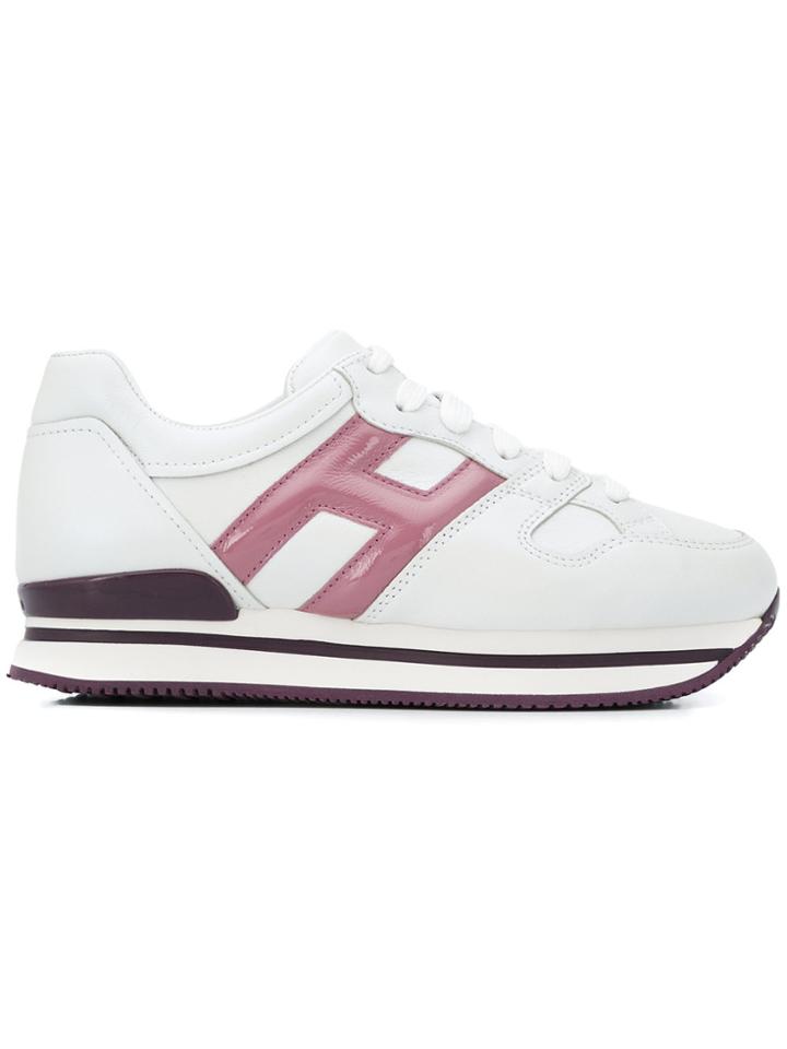 Hogan Logo Patch Sneakers - White
