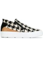Msgm Houndstooth Pattern Sneakers