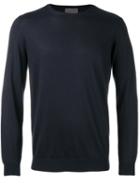 Laneus Plain Sweatshirt, Men's, Size: 50, Blue, Silk/cashmere