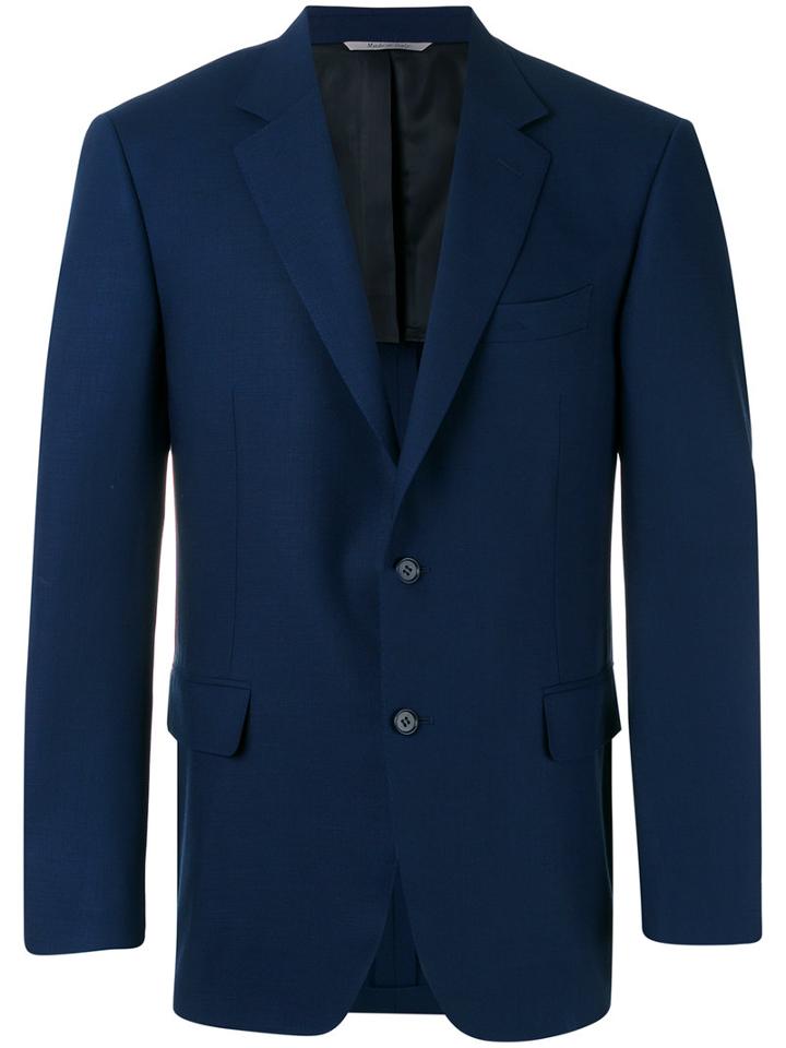 Canali - Two Button Blazer - Men - Cupro/wool - 48, Blue, Cupro/wool