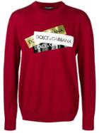 Dolce & Gabbana Logo Tape Jumper - Red