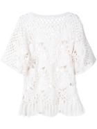 Chloé - Crocheted Top - Women - Silk/cotton - M, White, Silk/cotton